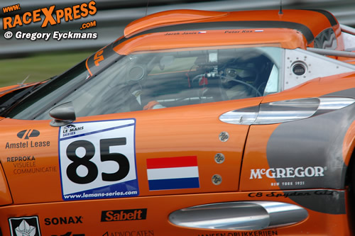 Peter Kox in de Spyker C8 Spyder